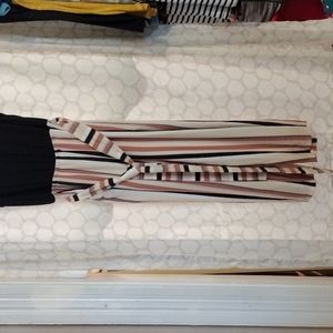 Torrid tie waist romper with pockets